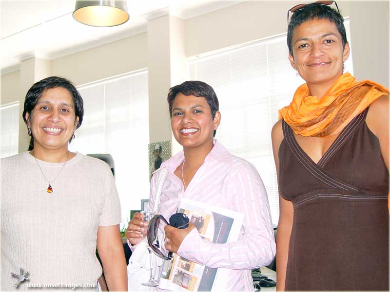 Minister Tasneem Essop, Suraya Hamdulay and Executive Director Jo-Ann Johnston